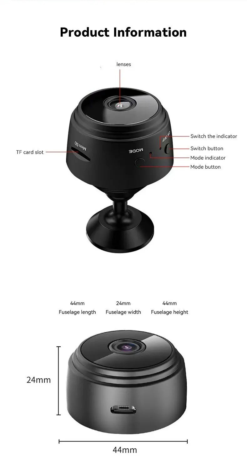 A9 Mini Câmera espiã wi-fi inteligente